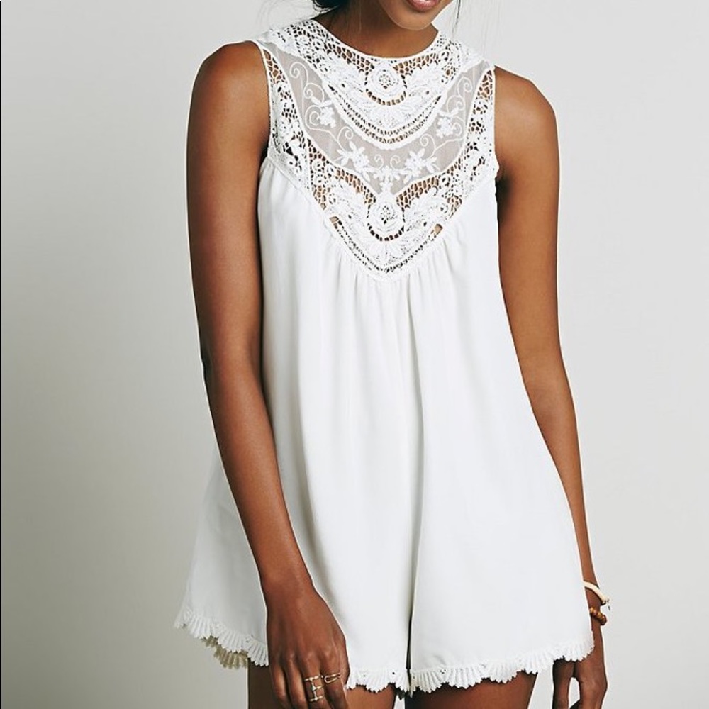 Free People white romper - XS